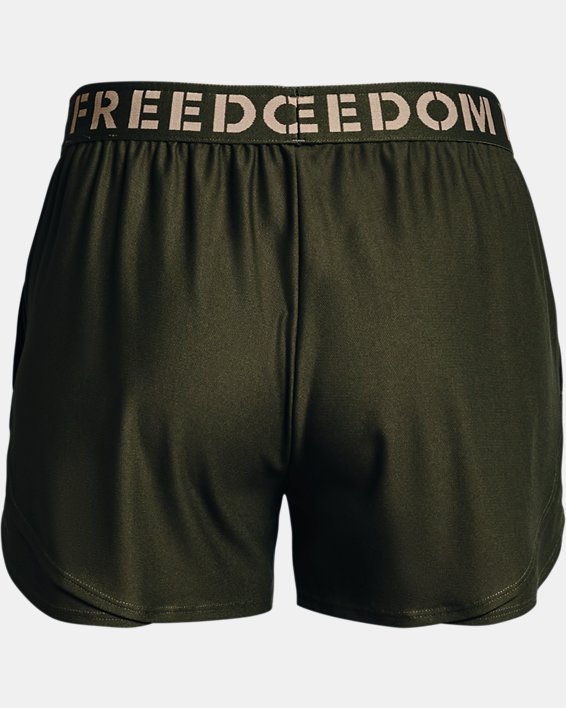 Women's UA Freedom Play Up Shorts, Green, pdpMainDesktop image number 5